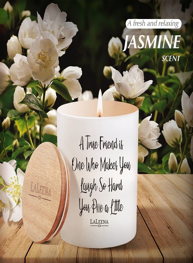 LaLeena Friendship Candle Gifts for Friends - Scented Candle - Luxury Candles for Home - Scented - Birthday Gifts for Friend (Jasmine, Large 14 oz) - Image 5